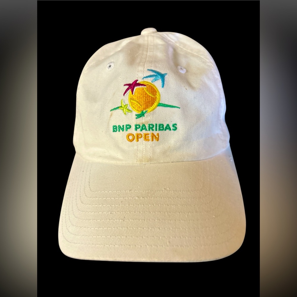 BNP Paribas Open Indian Wells Tennis SnapBack Cap in White by American Needle.